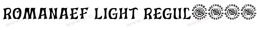 RomanaEF Light Regul字体转换